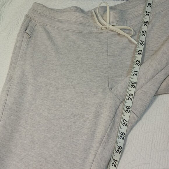 Athleta Pants Joggers Women Heathered Gray Drawstring Waist & Zipper Pockets S - Picture 9 of 10